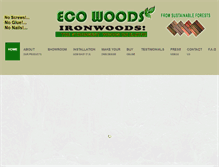 Tablet Screenshot of ecowoodscalifornia.com